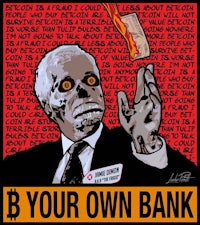 a poster with the words b your own bank