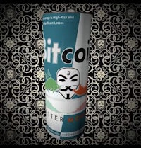 a can with the word hitcoin on it