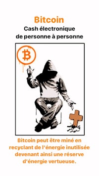 a poster with the words bitcoin cash électronique de personnel et personnel