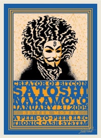 a poster for satoshi nakamoto