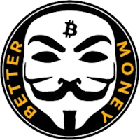 a better money logo with a mask on it